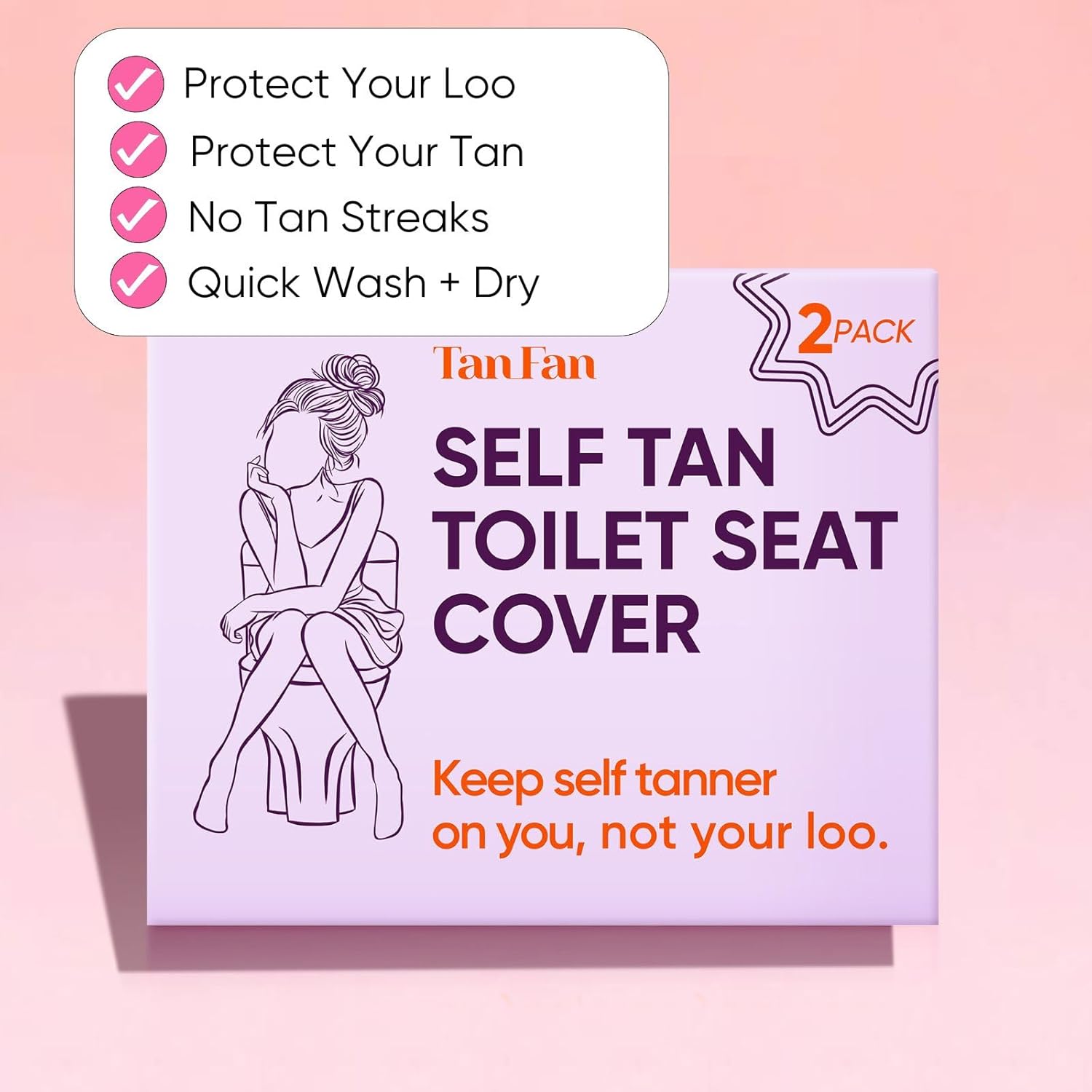 Self Tan Toilet Seat Cover