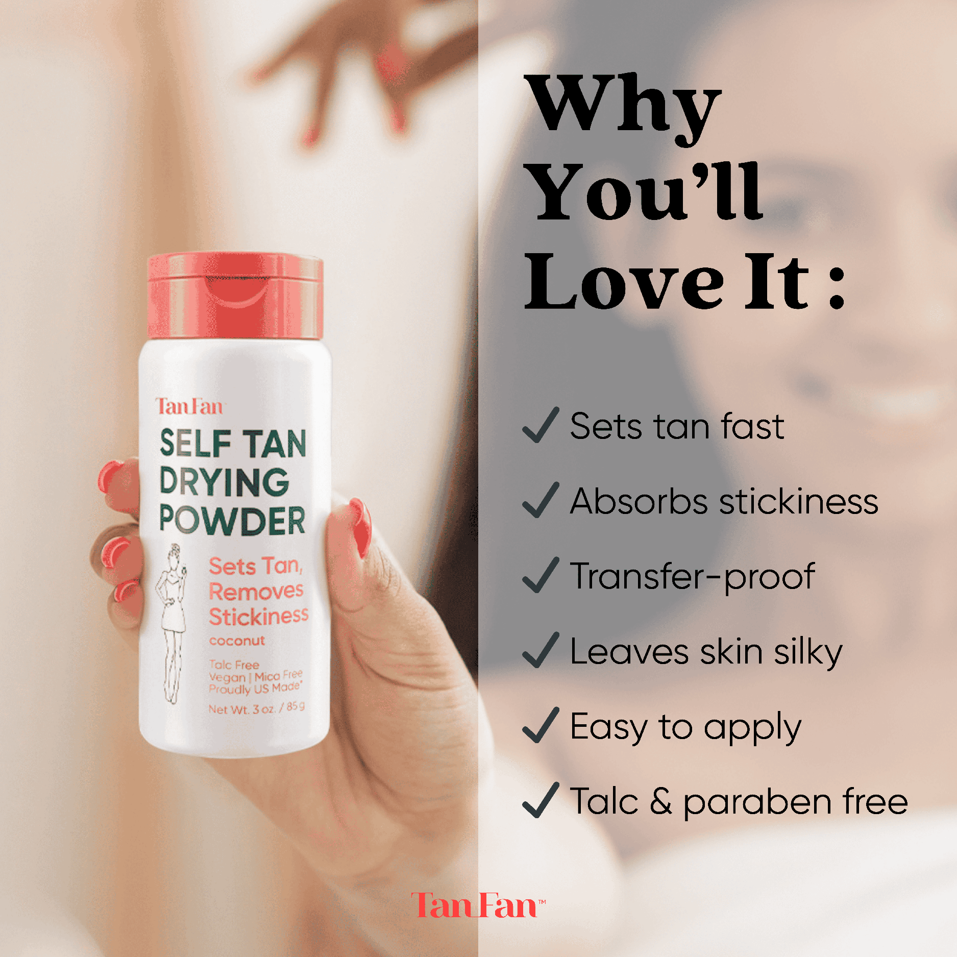 Self Tan Drying Powder (2 Pack)