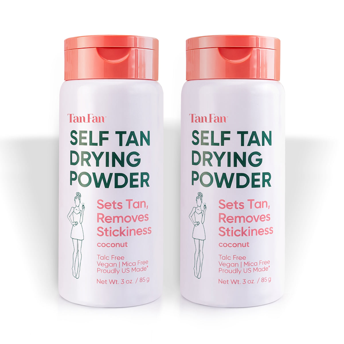 One Side Powder Self Tan Drying Powder (2 Pack)