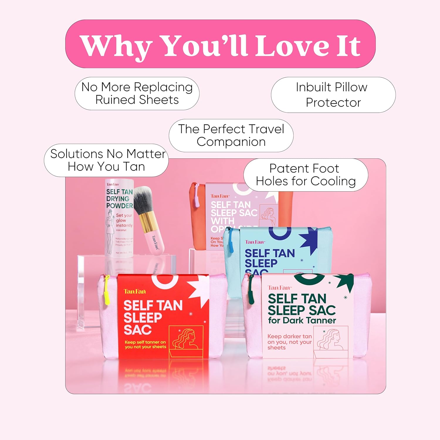 Two Is Better Than One - Powder Kit and Pink Sleep Sac