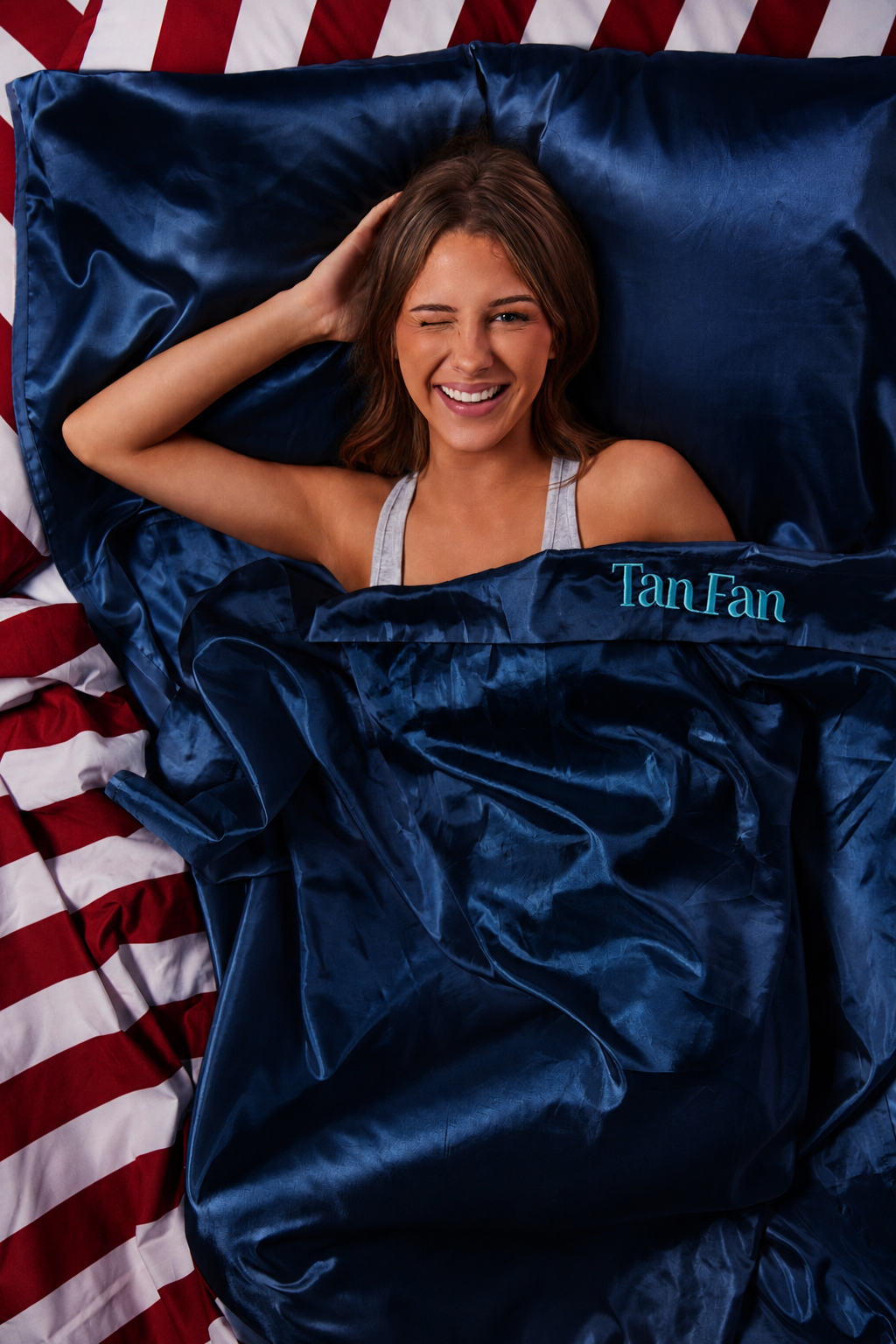 Self Tan Sleep Sac Navy + Powder Single