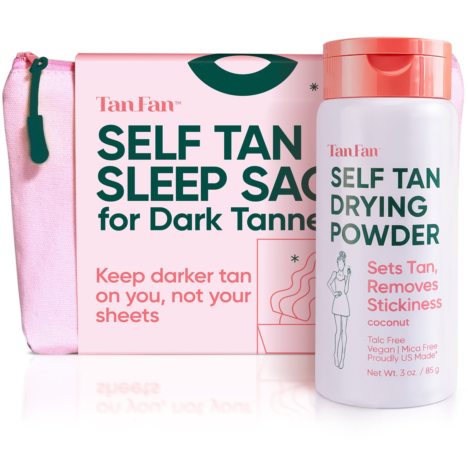 Self Tan Sleep Sac Dark Tanner + Powder Single