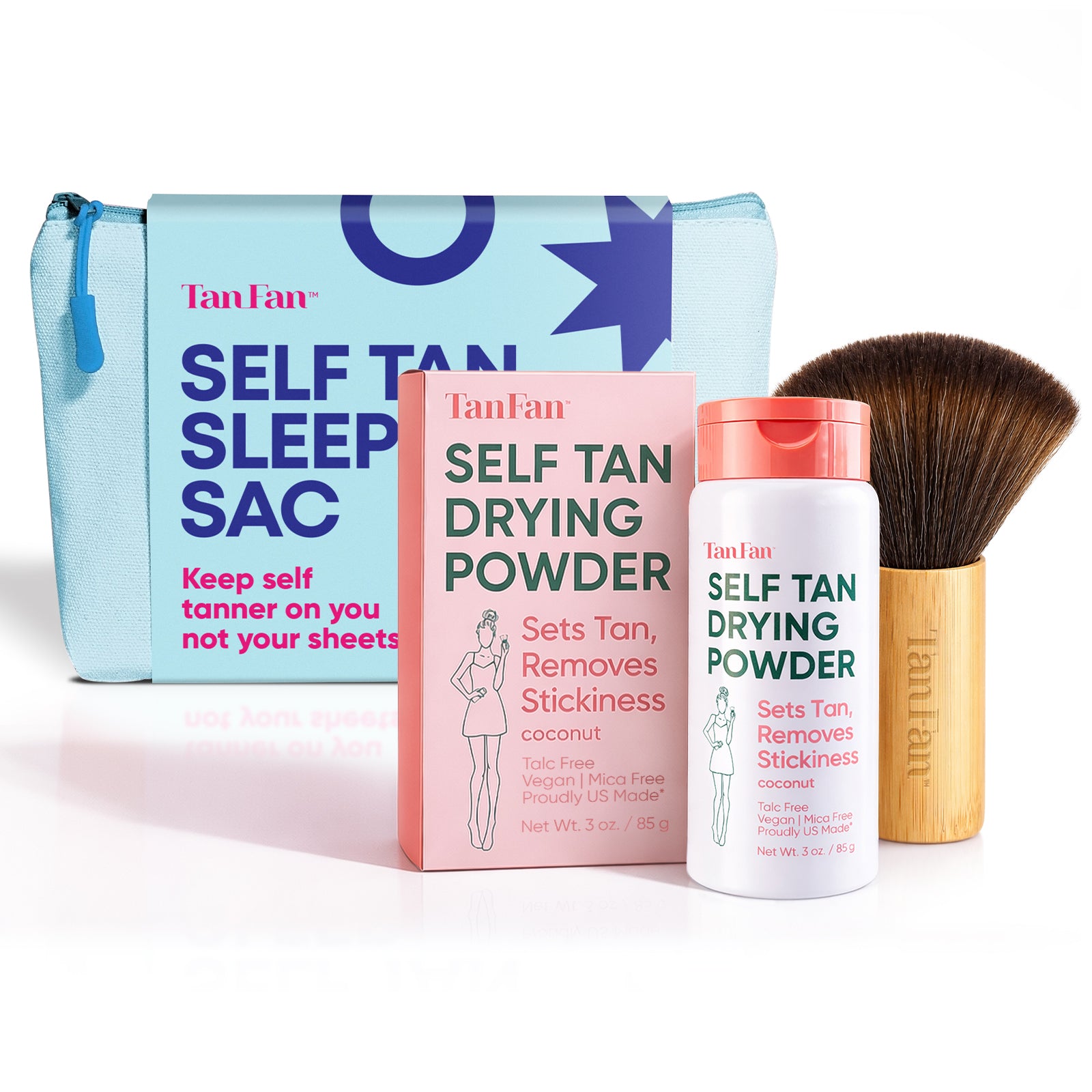 Self Tan Sleep Sac Navy + Powder Kit