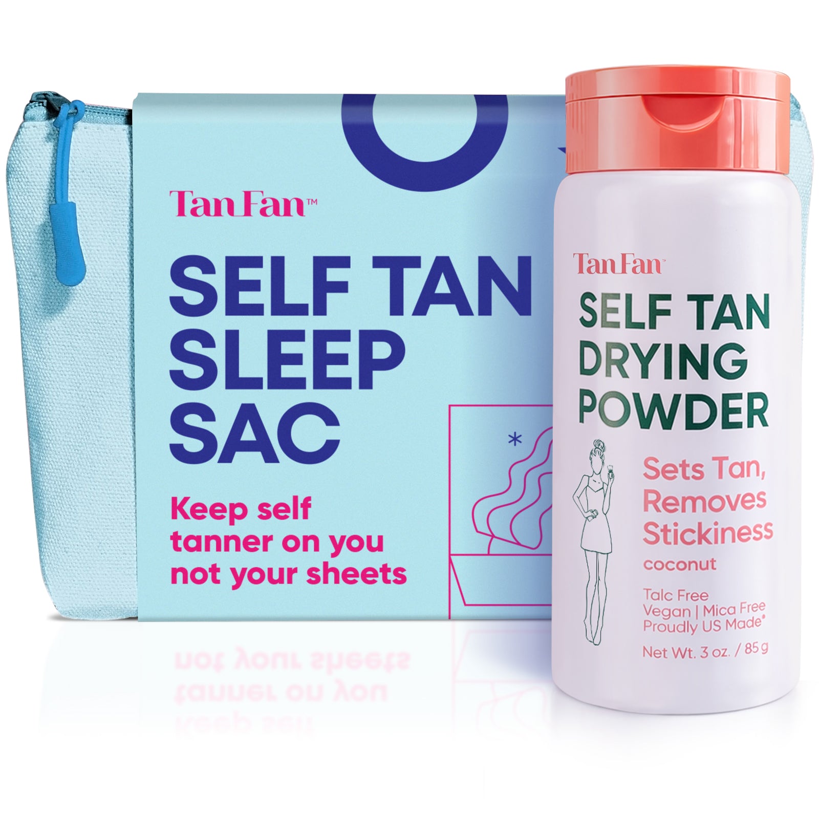 Self Tan Sleep Sac Navy + Powder Single