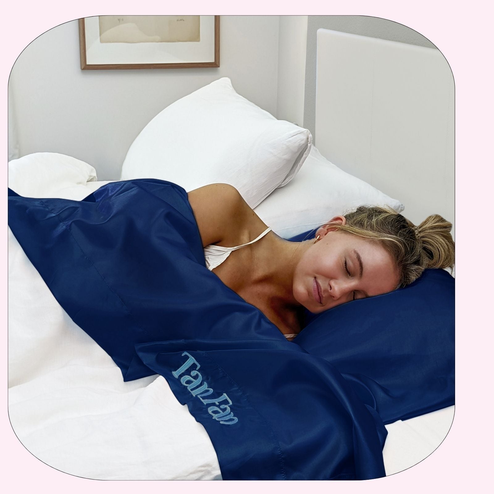 Two Is Better Than One - Pink + Navy Self Tan Sleep Sac