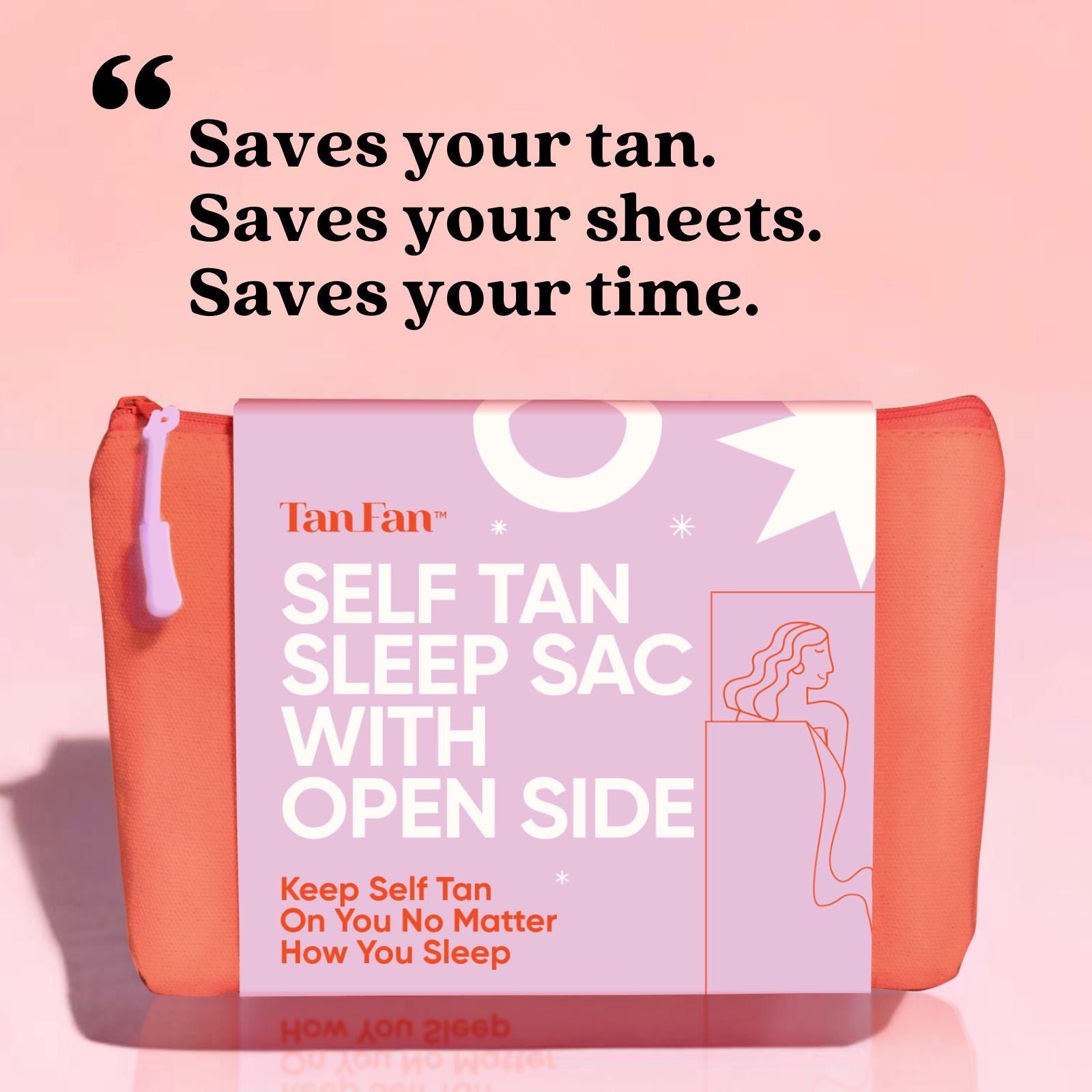 Self Tan Sleep Sac - Open Side