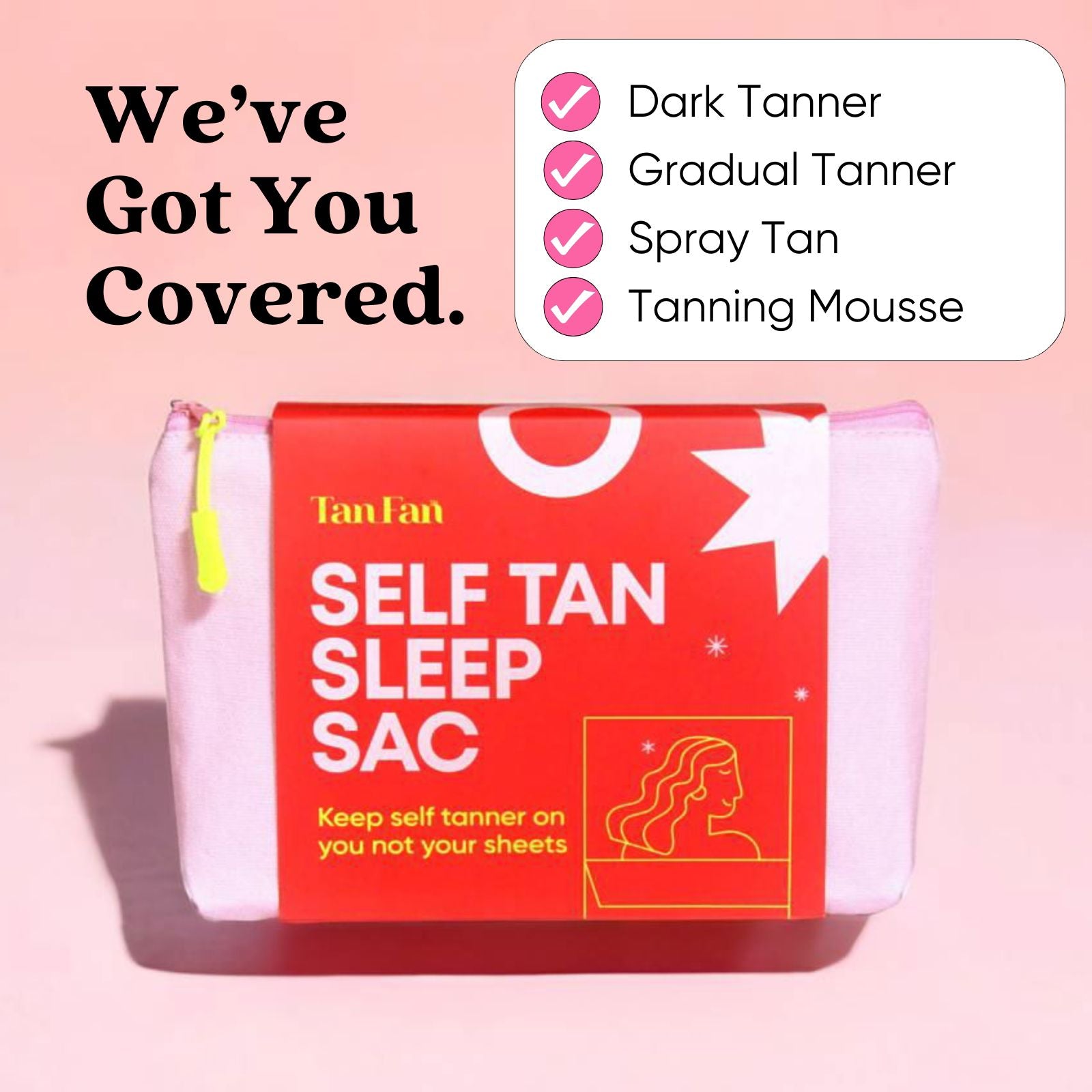 Two Is Better Than One - Pink + Navy Self Tan Sleep Sac