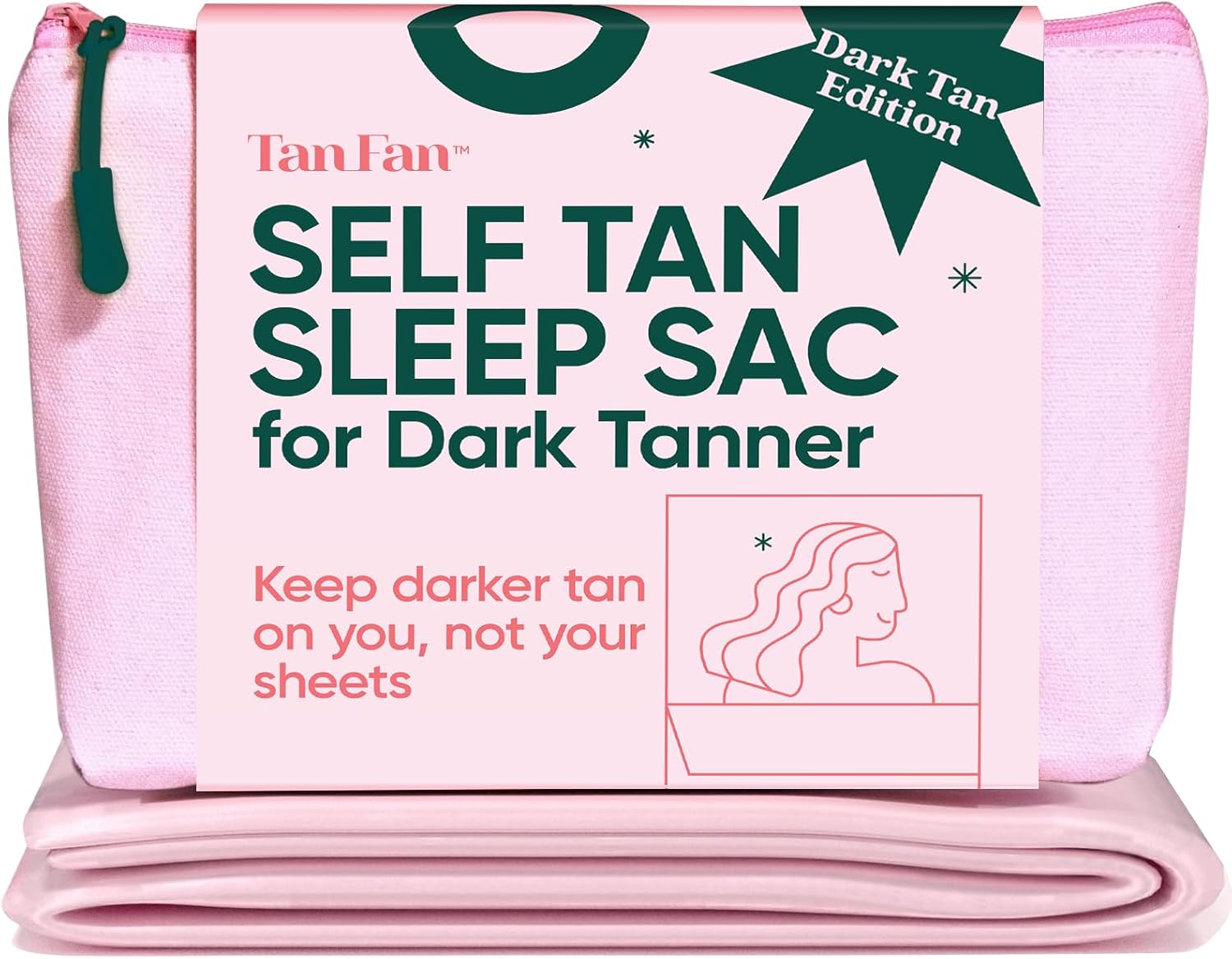 Self Tan Sleep Sac Dark Tanner + Powder Single
